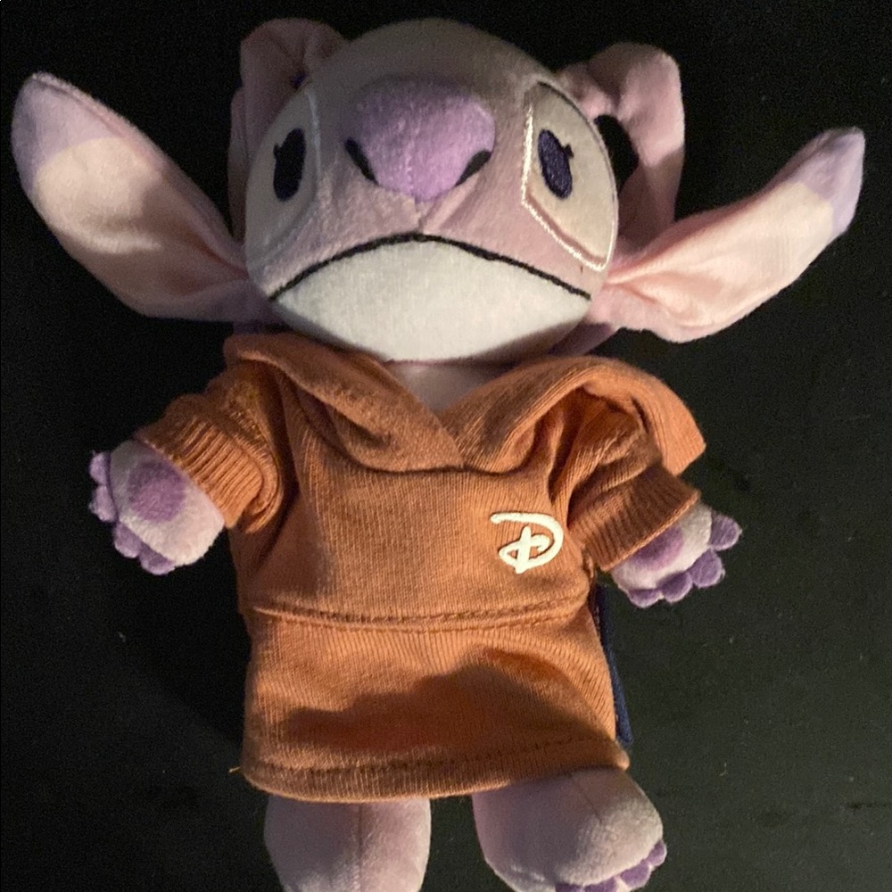 Disney Stitch Plush with Orange Hoodie